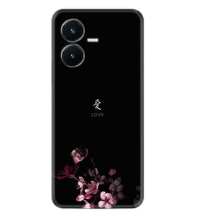 Vivo Y22S Kılıf Silikon Desen Özel Seri Love 1629
