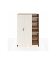 Hyperion Gardrop 7 Raflı 2 Kapaklı Tek Askılı 132x44x195 Çam-Aytaşı