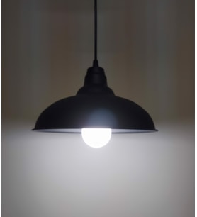 RİOLİGHT RETRO TEKLİ METAL SARKIT AVİZE (Siyah)
