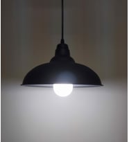 RİOLİGHT RETRO TEKLİ METAL SARKIT AVİZE (Siyah)