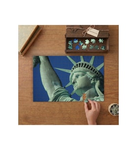 Özgürlük Heykeli Yakın Çekim Tasarımı 240 parça Ahşap Puzzle Ahşap Kutuda MP00184