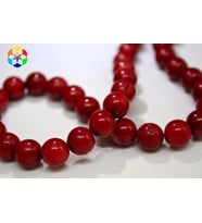 Mercan YARIM Dizi 8-9mm (Boyalıdır) (18cm uzunluğundadır)
