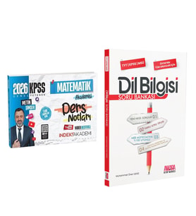 İndeks 2026 KPSS Matematik Akademisi Video Ders Notları ve AKM Dil Bilgisi Soru Bankası Seti 2 Kitap