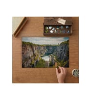 Dağların Arasındaki Göl- Doğa- Manzara Tasarımı 240 parça Ahşap Puzzle Ahşap Kutuda MP00194