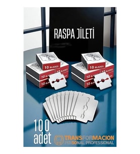 Raspa Topuk Jileti 100 Lu Paket Ayak Taban Nasır Yedek Jileti
