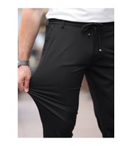 Ultra Hafif İnce Esnek Slim Fit Jogger (Siyah)