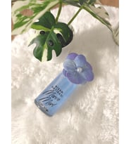 Pamuğum Atelier Kişiye Özel Mavi-Mor Süslemeli 30 ml İnci Tozlu Kolonyalı Cam Şişe Hediyelik (25-50-100-200 Adet)