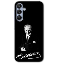 Galaxy A25 Kılıf HD Desen Baskılı Kılıf - Atatürk İmza