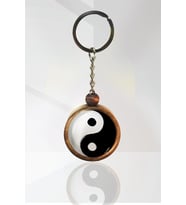 Yin Yang Ahşap Anahtarlık Tek Ebat N11.2344