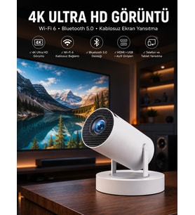 Taşınabilir Projeksiyon Ayaklı Çift Kollu Çözünürlüklü Sinema Projeksiyonu