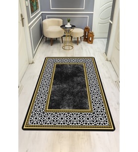 Modern Desenli Dijital Baskı Kaymaz Taban Halı H0109