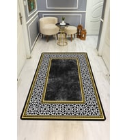 Modern Desenli Dijital Baskı Kaymaz Taban Halı H0109