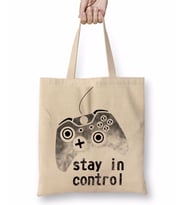 Stay İn Control Bez Çanta Uzun Saplı