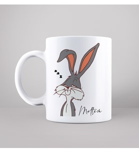Bugs Bunny Tasarımlı Kupa Kişiye Özel