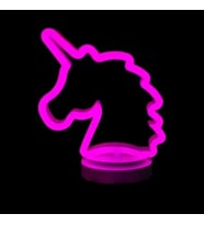 Neon Işıklı Unicorn Masa Gece Lambası