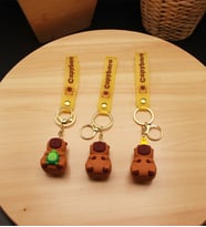 CAPY BARA Silikon Anahtarlık - 12 Adet - 1 Paket