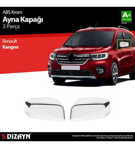 Renault Kangoo 3 ABS Krom Ayna Kapağı 2 Prç 2021 Üzeri