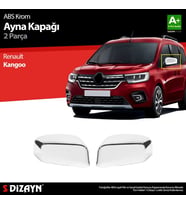 Renault Kangoo 3 ABS Krom Ayna Kapağı 2 Prç 2021 Üzeri
