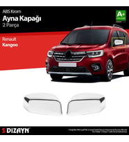 S-Dizayn Renault Kangoo 3 ABS Krom Ayna Kapağı 2 Prç 2021 Üzeri