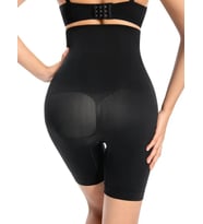 2 Beden Toparlayıcı Göbek,bel, Basen, Kalça Toparlayıcı Seamless Korse Şort (Siyah)