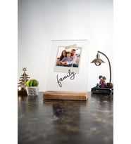 Family Aile Fotoğraflı Kişiselleştirilebilir Anneler Günü Masa Dekouru Dekoratif Ahşap