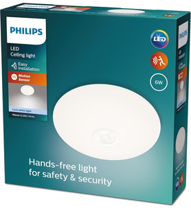 Philips Mauve Hareket Sensörlü Yuvarlak Tavan Lambası 6W 4000K Gün Işığı