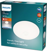 Philips Mauve Hareket Sensörlü Yuvarlak Tavan Lambası 6W 4000K Gün Işığı
