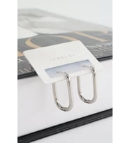 Kadın 316 L Paslanmaz Çelik 2.5 cm Dikdörtgen Model Küpe