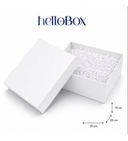 Premium Beyaz Hediye Kutusu - Ekstra Kalın Sert Mukavva, İçi Kırpık Kağıt Dolgulu Lüks Kutu (25x20x10 cm)