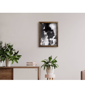 BK Home Atatürk Tasarımlı Doğal Masif Ahşap Çerçeveli Tablo 45x65cm-24