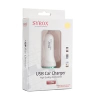 Syrox 1.0A 1 Usb Araç Şarj Başlığı C40