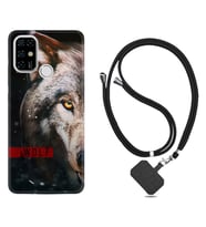 Casper E30 F20 X20 Kılıf Boyun Askılı Silikon Wolf Eyes 1758