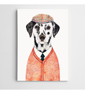 Köpek Modern Sanat Kanvas Tablo