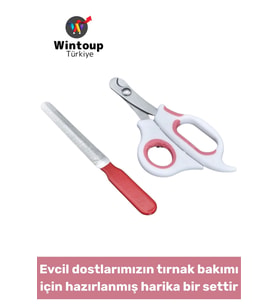 Dayanıklı Pet Kedi Köpek Sağlık Tırnak Bakım Evcil Hayvan Tırnak Makası Törpü Seti