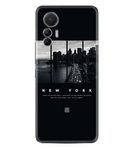Xiaomi 12 Lite Kılıf Silikon Desen Özel Seri New York 1612
