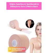 Premium Suya Terlemeye Dayanıklı Göğüs Sabitleyici Şekillendirici Dikleştirici 5cm 5 Metre Bant