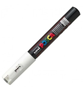 UNİ POSCA SU BAZLI POSTER MARKER 0.7 BEYAZ 1MR-1