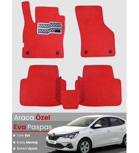 RENAULT TALİANT (2021-2025) Uyumlu EVA Paspas Tam Set–Oto Paspas,Araca Özel,Kolay Montaj