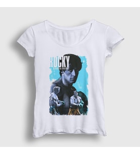 Presmono Kadın Beyaz Victory Film Rocky T-Shirt 250589tt