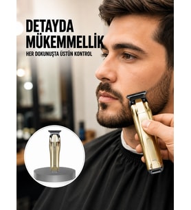 Mey İthalat® USB Şarjlı Saç Sakal Kesme Makinesi Hassas Detay Kesim İçin Yeni Nesil