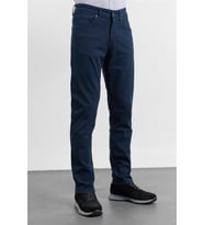 Lacivert 5 Cep Düz Paça Gabardin Slim Fit Pamuklu Pantolon 1003260318