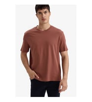 Defacto %100 Pamuk Basic Tarçın Erkek T-Shirt V7699AZ/BN496