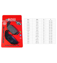 ARKA FREN DİSK BALATASI [BS700] ORGANİK - BENELLİ BS125, TORNADO, CF SR450, CLX700, NK250,SR250, HER (Yeşil)
