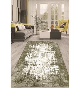 Dijital Kaymaz Taban Yıkanabilir Modern Renkli Salon Halısı Mutfak Halısı Yolluk ND-HT-497 (Çok Renkli)