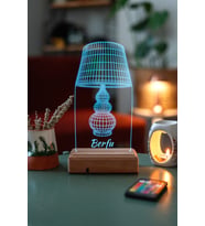 Sevgiliye Hediye 3D 16 Renk Dekoratif Led Masa Lambası