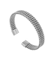 Chavin 10 mm. Hasır Kelepçe Dizayn Çelik Erkek Bileklik eu23by
