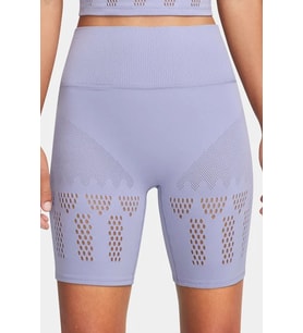 Nike Pro Dri Fit ADV Luxe High-Waisted Womens Tight Yüksek Bel Kadın Yoga Antreman Taytı Mor
