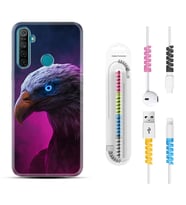 Realme 5i 5 Pro 6i 7 Pro 8 Kılıf Kablo Koruma Spiral Silikon Kartal 1622