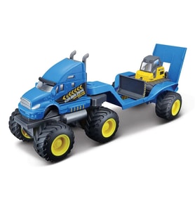 Maisto Builder Zone Taşıyıcı Tır Seti - Mavi Tır