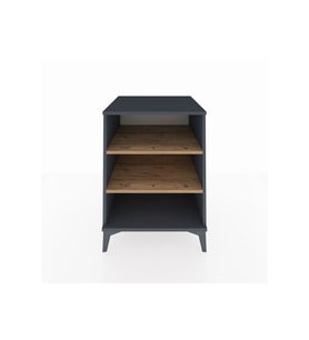 Kronos Komodin 2 Raflı 60x59x80 Antrasit-Çam